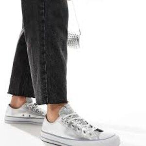 Converse Chuck Taylor All Star Lo Glitter Sneakers Size 8